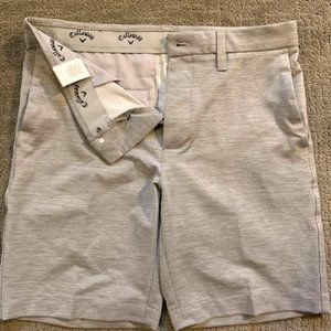 CALLAWAY Men's Opti-Stretch Solid Golf Short with Active Waistband Charcoal 32